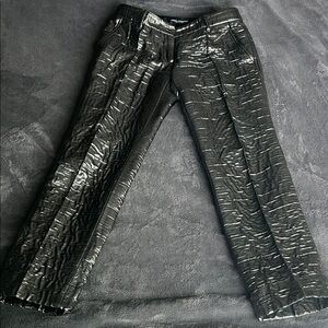 Dolce & Gabbana Metallic Black Pants